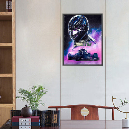 Racing Poster - Full Round Drill Diamond Painting 40*50CM