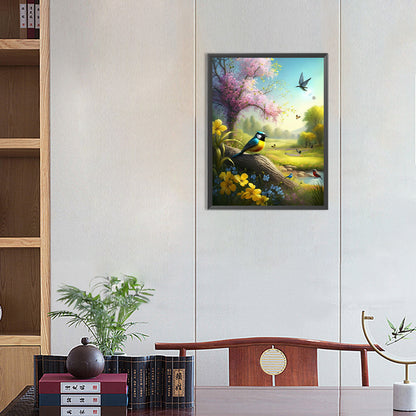 Forest Flowers - Full Round Drill Diamond Painting 30*40CM