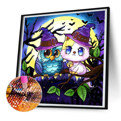 Halloween Jack-O-Lantern - Full Round Drill Diamond Painting 30*30CM