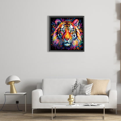 Tiger Head - Full Round Drill Diamond Painting 30*30CM