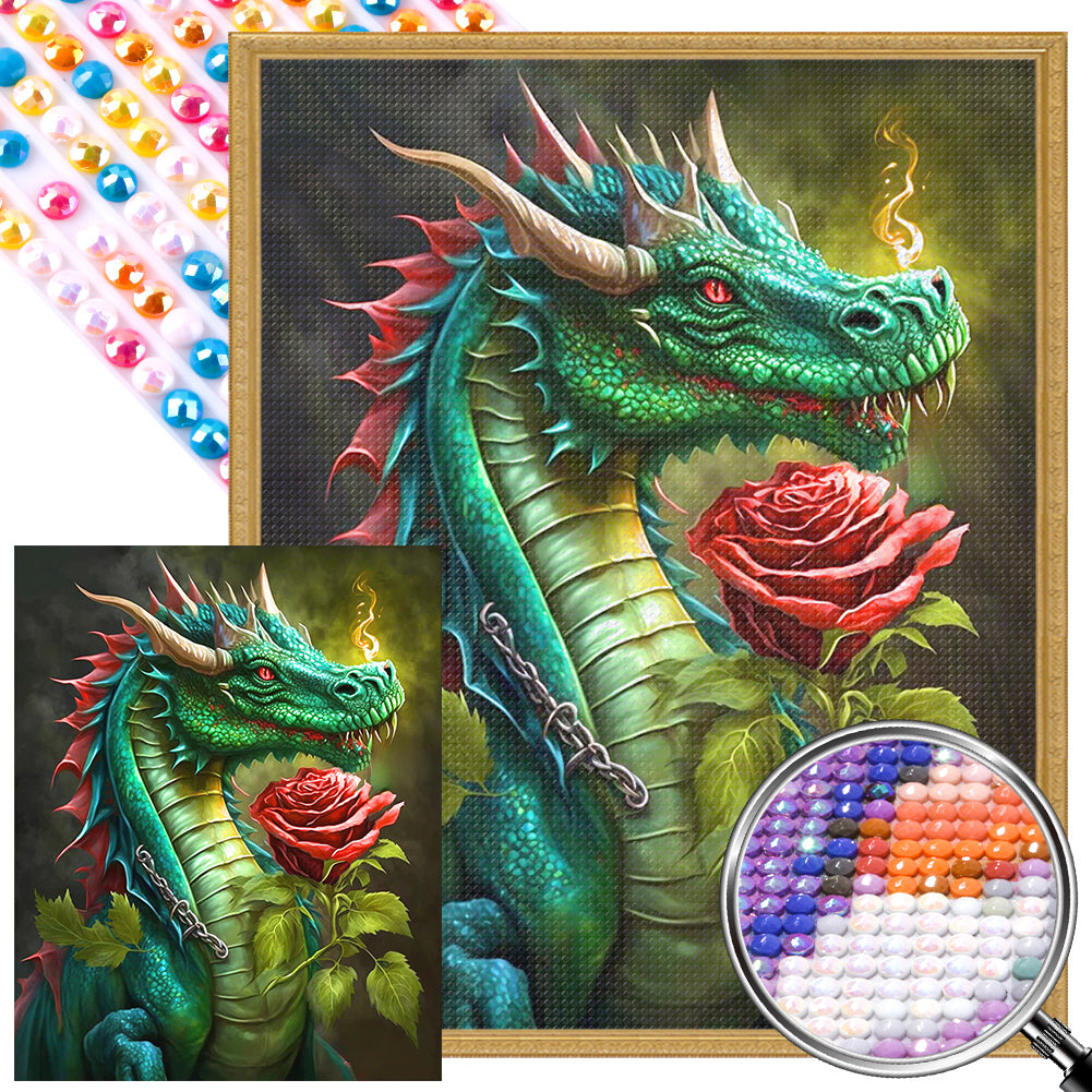 Rose Pterosaur - Full AB Round Drill Diamond Painting 40*50CM