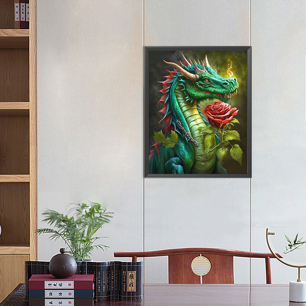 Rose Pterosaur - Full AB Round Drill Diamond Painting 40*50CM