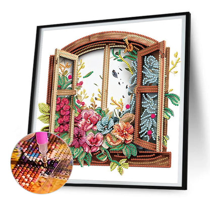 Windowsill -  Special Shaped Drill Diamond Painting 30*30CM