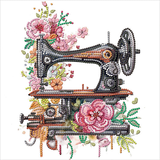 Sewing Machine - Special Shaped Drill Diamond Painting 30*30CM