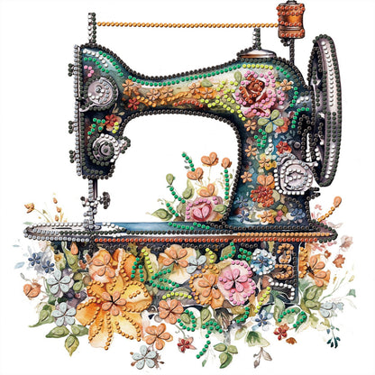 Sewing Machine - Special Shaped Drill Diamond Painting 30*30CM