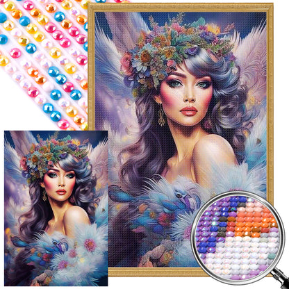 Angel Girl - Full AB Round Drill Diamond Painting 40*60CM