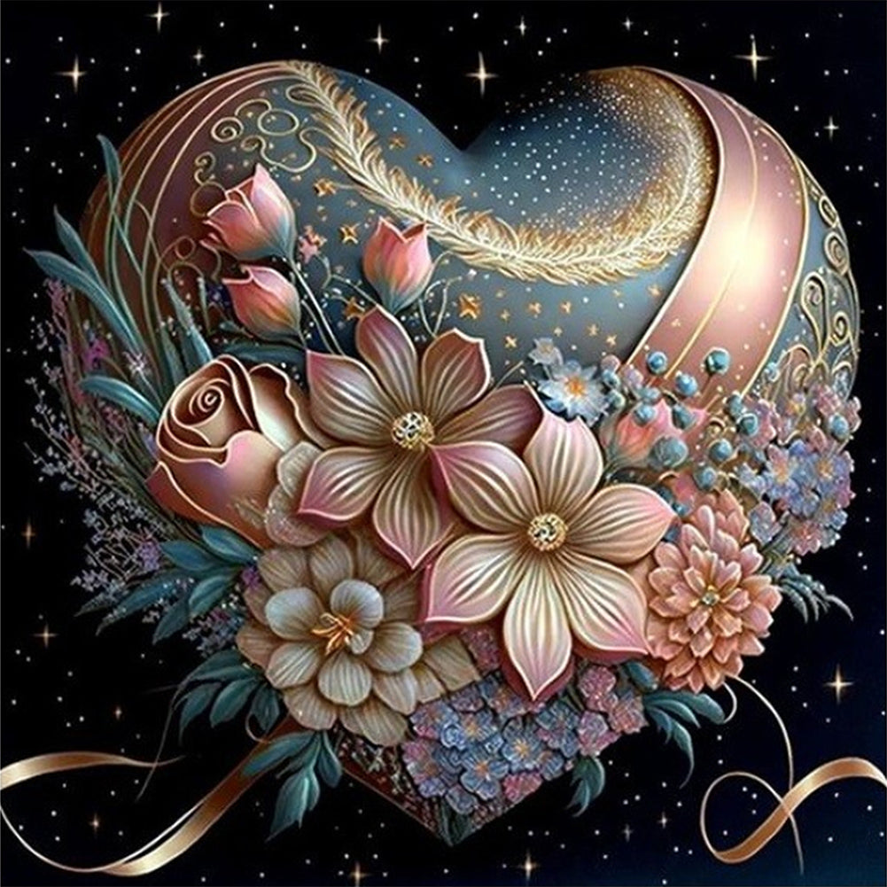Rose Love Gift - Full Round Drill Diamond Painting 40*40CM