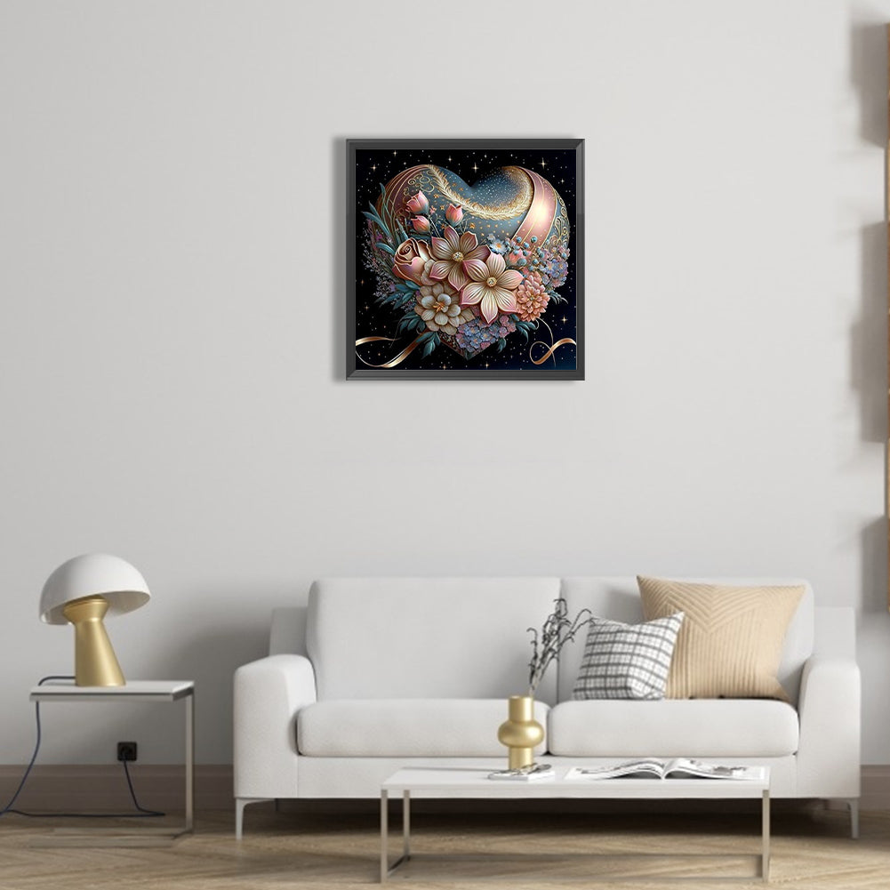 Rose Love Gift - Full Round Drill Diamond Painting 40*40CM