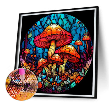 Mushroom Pumping - Full Round Drill Diamond Painting 30*30CM