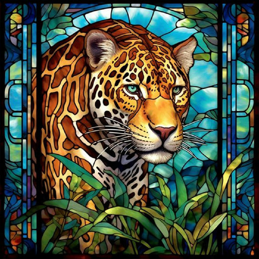 Jungle Leopard - Full Round Drill Diamond Painting 30*30CM