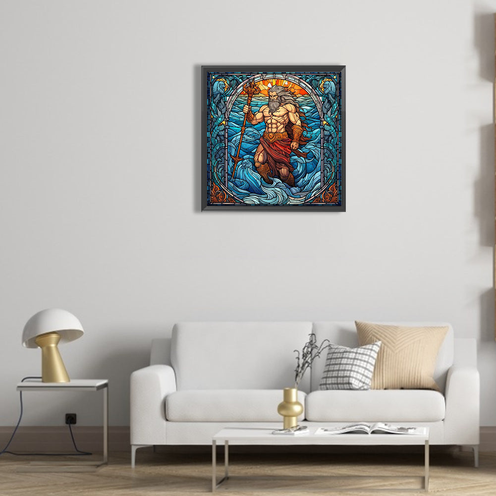 Sea King And Bull Demon King - Full Round Drill Diamond Painting 30*30CM