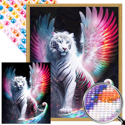 Tiger With Wings - Full AB Round Drill Diamond Painting 40*50CM