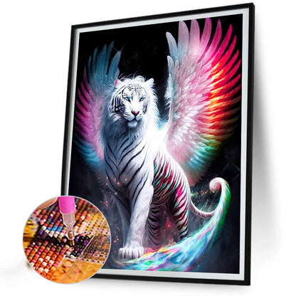 Tiger With Wings - Full AB Round Drill Diamond Painting 40*50CM