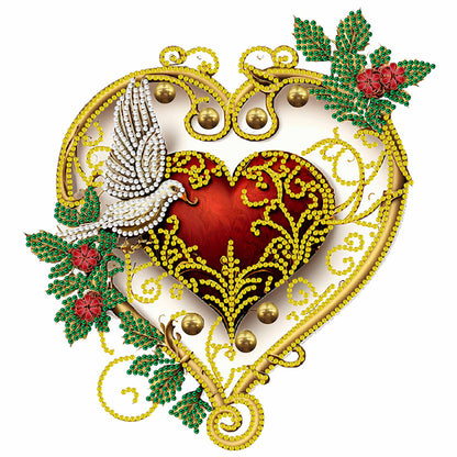 Flower Love - Special Shaped Drill Diamond Painting 30*30CM