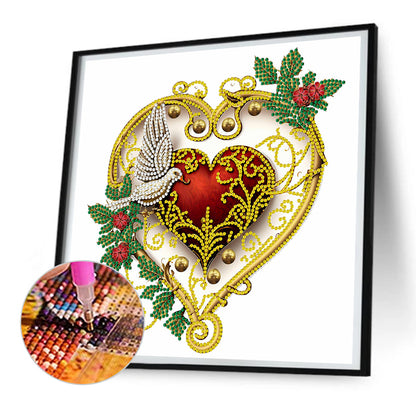 Flower Love - Special Shaped Drill Diamond Painting 30*30CM