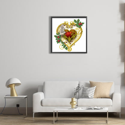 Flower Love - Special Shaped Drill Diamond Painting 30*30CM