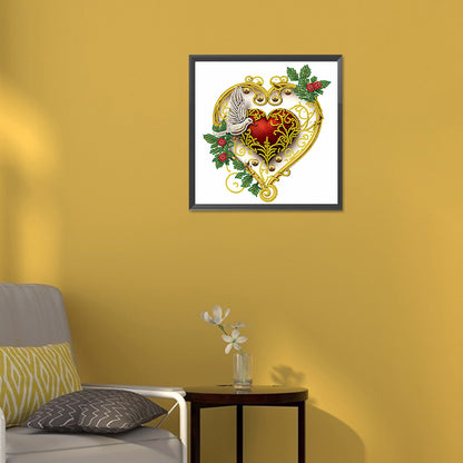 Flower Love - Special Shaped Drill Diamond Painting 30*30CM