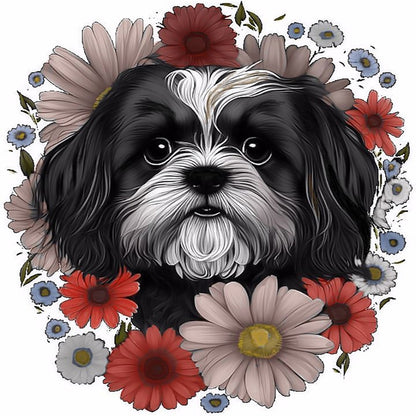 Puppy - Full Round Drill Diamond Painting 30*30CM