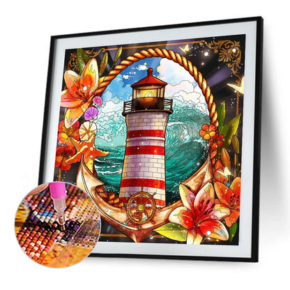 Lighthouse - Full AB Round Drill Diamond Painting 40*40CM