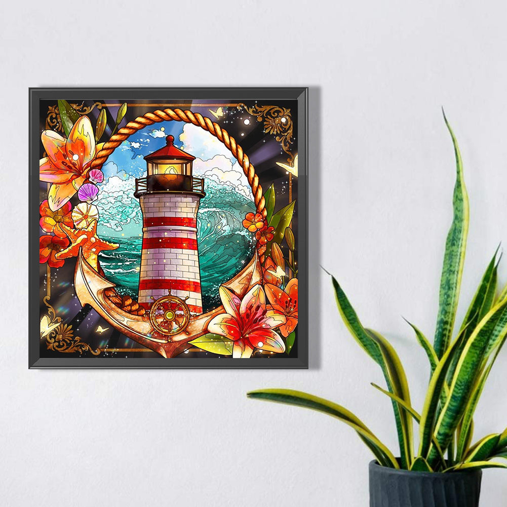 Lighthouse - Full AB Round Drill Diamond Painting 40*40CM