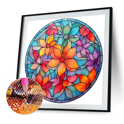 Glass Painting - Full AB Round Drill Diamond Painting 40*40CM