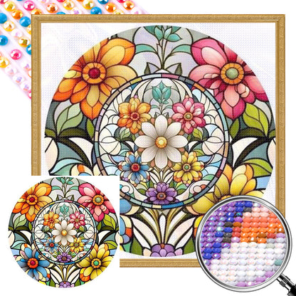 Glass Painting - Full AB Round Drill Diamond Painting 40*40CM