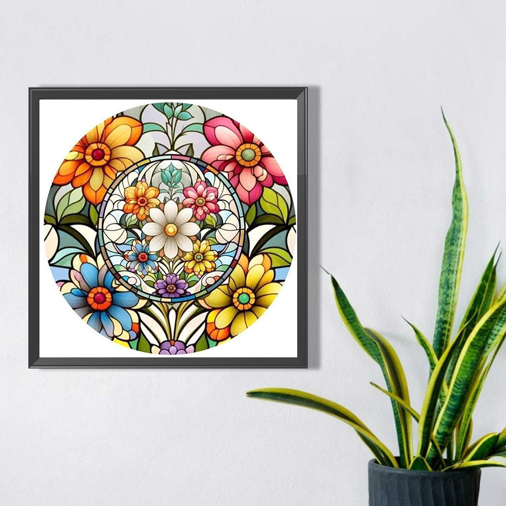 Glass Painting - Full AB Round Drill Diamond Painting 40*40CM