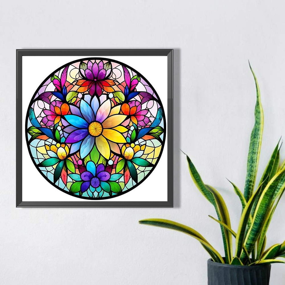 Glass Painting - Full AB Round Drill Diamond Painting 40*40CM