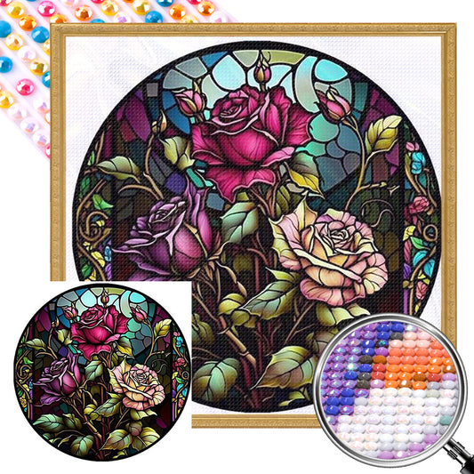 Glass Painting - Full AB Round Drill Diamond Painting 40*40CM