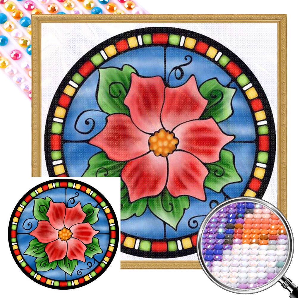 Glass Painting - Full AB Round Drill Diamond Painting 40*40CM