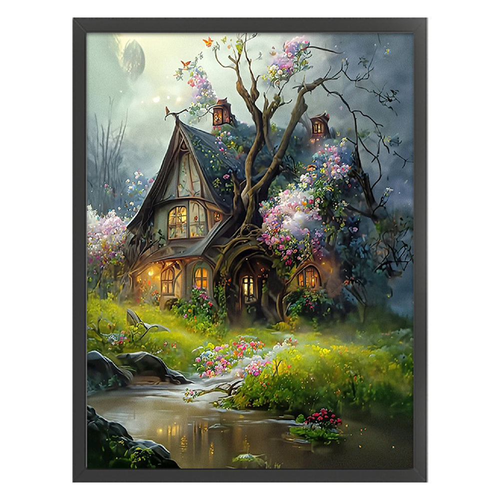 Dream Tree House - 16CT Stamped Cross Stitch 50*65CM