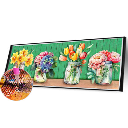 Glass Vase - Full AB Round Drill Diamond Painting 40*105CM