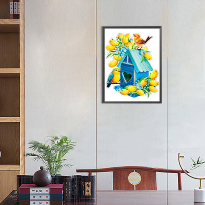 Bird House - Full Round Drill Diamond Painting 30*40CM