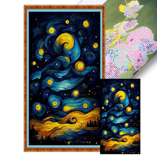 Fantasy Night Sky - 11CT Stamped Cross Stitch 35*60CM