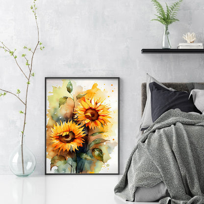 Sunflower - 11CT Stamped Cross Stitch 40*55CM