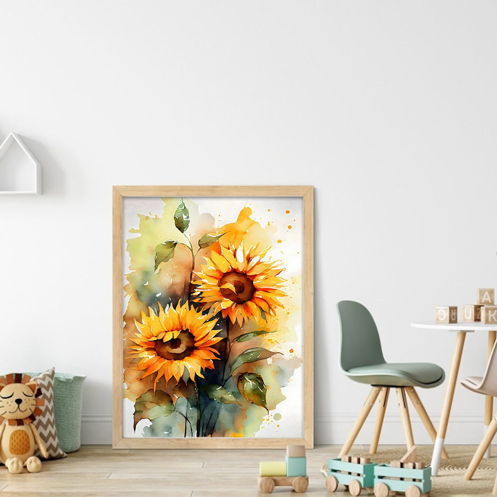 Sunflower - 11CT Stamped Cross Stitch 40*55CM