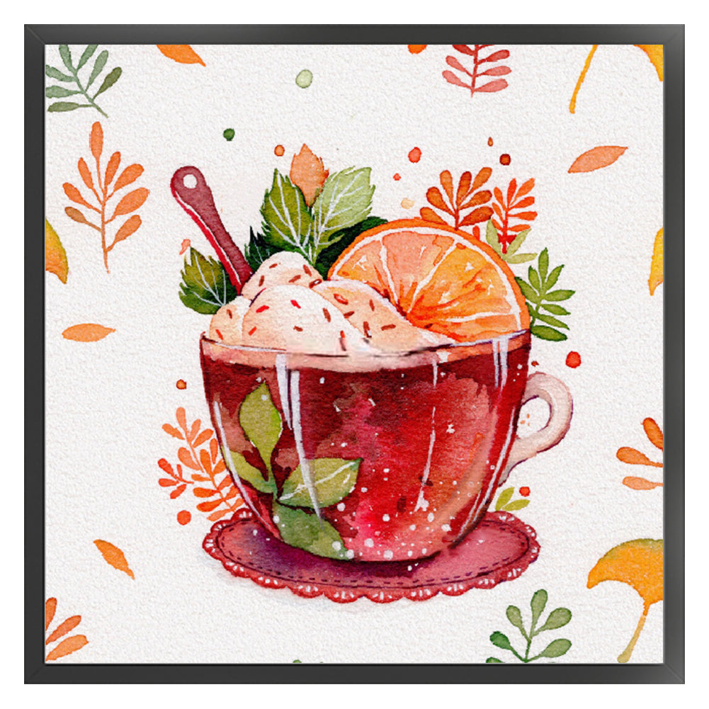 Teacup Juice - 9CT Stamped Cross Stitch 50*50CM