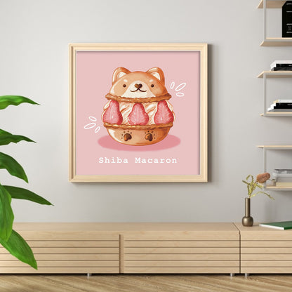 Strawberry Bear Cake - 9CT Stamped Cross Stitch 50*50CM