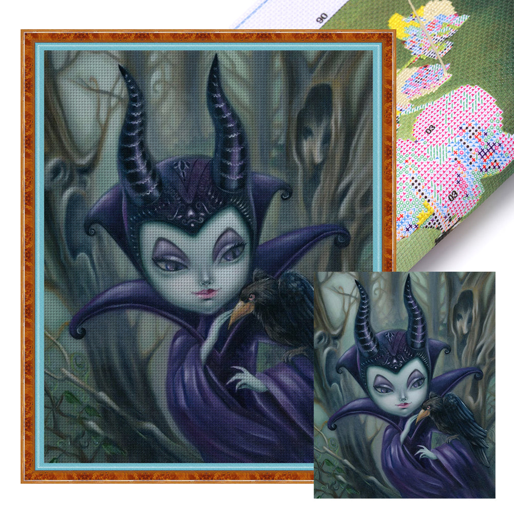 Witch - 11CT Stamped Cross Stitch 40*50CM
