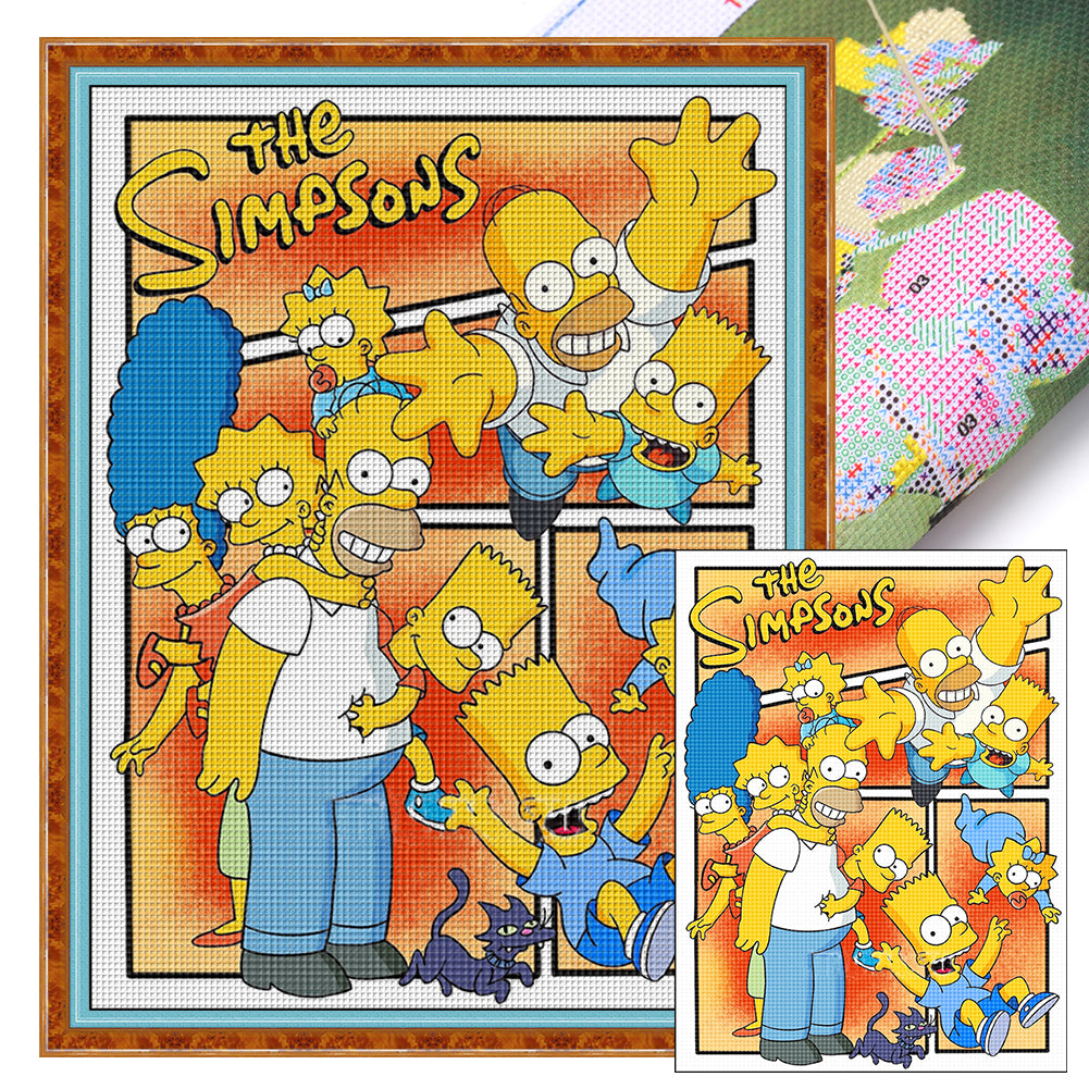 Simpsons - 11CT Stamped Cross Stitch 50*65CM