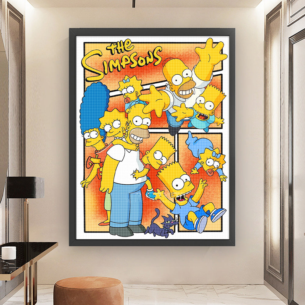 Simpsons - 11CT Stamped Cross Stitch 50*65CM