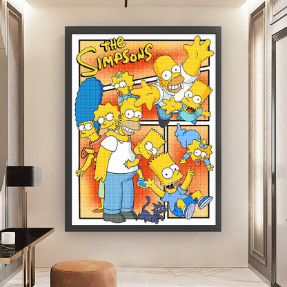 Simpsons - 11CT Stamped Cross Stitch 50*65CM