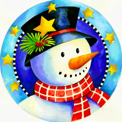 Christmas Snowman - Full AB Square Drill Diamond Painting 30*30CM