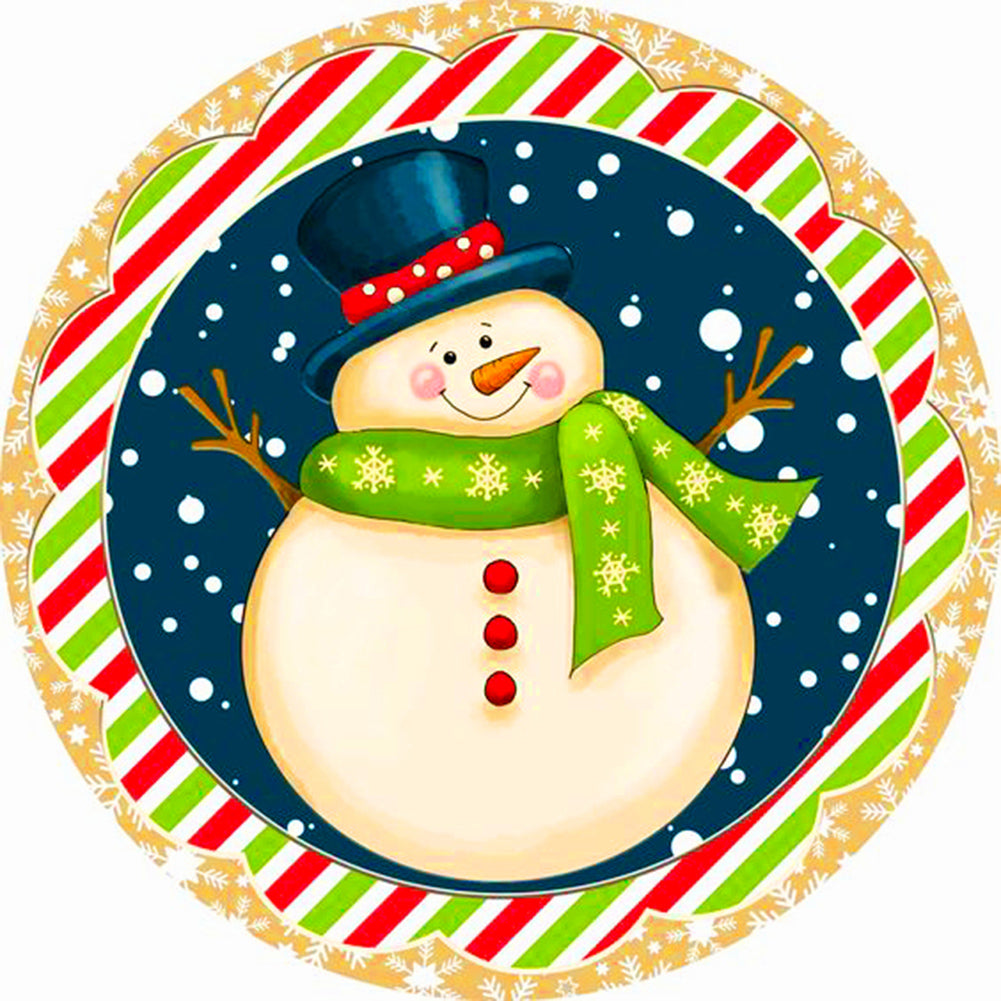 Christmas Snowman - Full AB Square Drill Diamond Painting 30*30CM