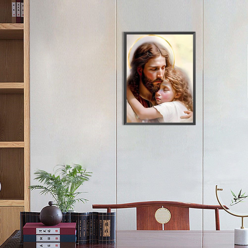 Jesus - Full Round Drill Diamond Painting 30*40CM