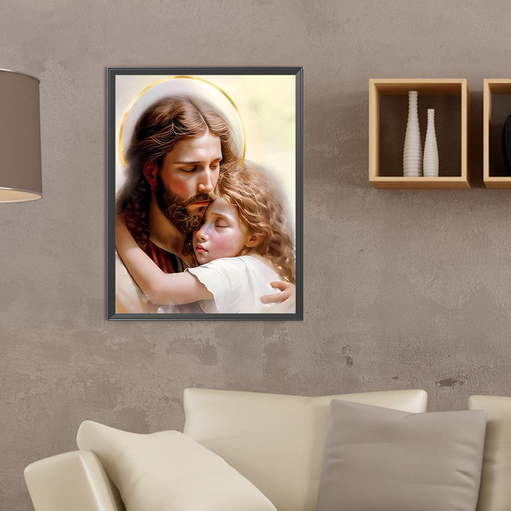 Jesus - Full Round Drill Diamond Painting 30*40CM