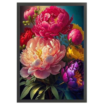 Peony - 11CT Stamped Cross Stitch 40*60CM