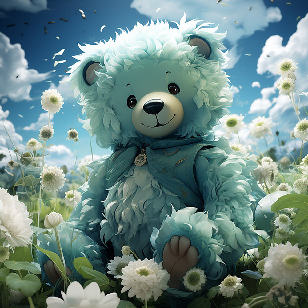 Cute Bear - Full AB Round Drill Diamond Painting 40*40CM