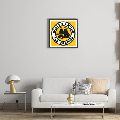 Boston United Football Club - Full Round Drill Diamond Painting 35*35CM