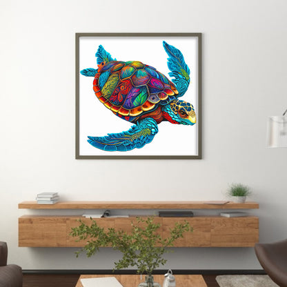 Colorful Turtle - 11CT Stamped Cross Stitch 50*50CM